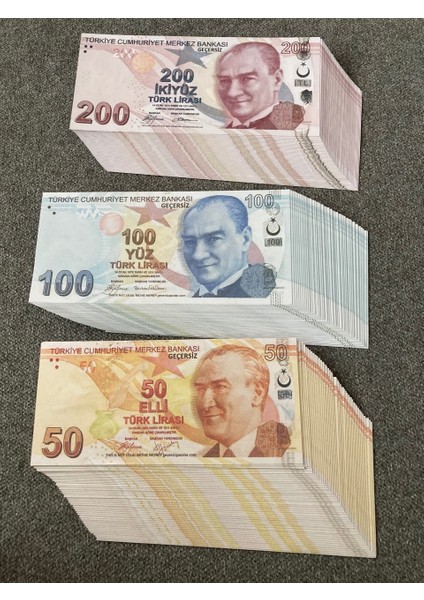 150 Adet Karma 50-100-200 Tl Geçeriz Dizi Film Video Çekimleri Için