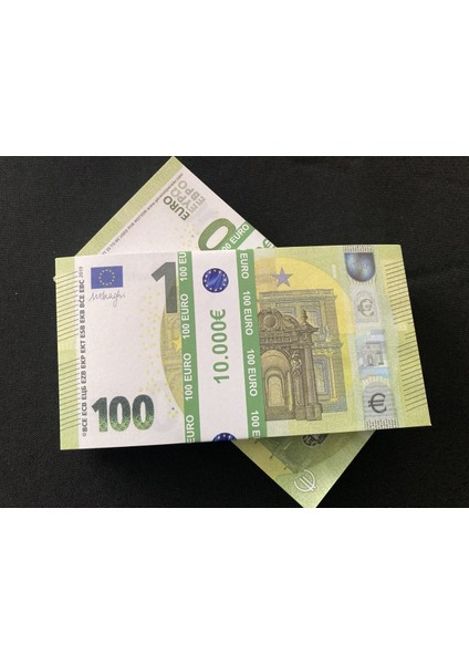 Aykar Hediyelik Yeni 100 Adet 100 Euro Geçersiz Eğlence Oyun Şaka  Düğün Paraları