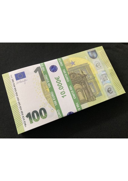 Aykar Hediyelik Yeni 100 Adet 100 Euro Geçersiz Eğlence Oyun Şaka  Düğün Paraları