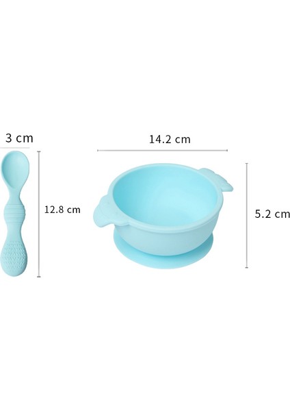 Ruyı 2 Parçalı Silikon Tamamlayıcı Beslenme Kabı Vantuzlu Bebek Sofra Seti Kaşık (Yurt Dışından) fiyatları