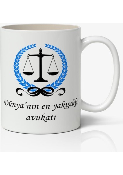 Avukatlar Günü Temalı Baskılı Kupa Bardak Baskılı Kahve Kupa Bardak-7
