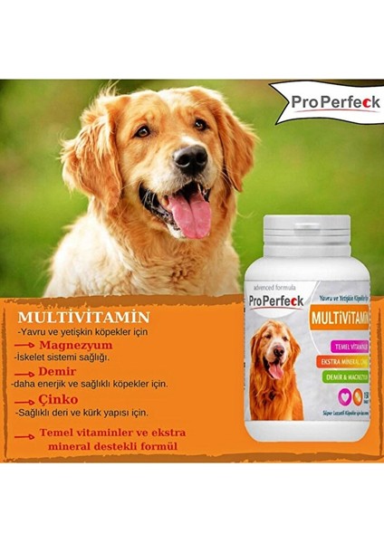 Yavru ve Yetişkin Köpekler Için Vitamin 150 Tablet