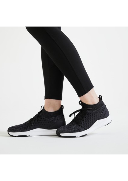 Domyos Kadın - Siyah - Yüksek Belli Spor Taytı - Fitness Kardiyo