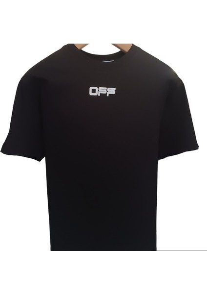 Bisiklet Yaka Sırt Baskılı T-Shirt