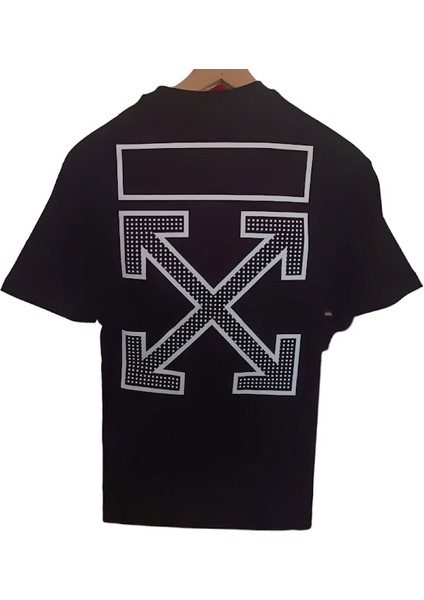 Bisiklet Yaka Sırt Baskılı T-Shirt