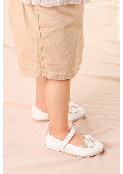 Taşlı Cırtlı Kız Çocuk Fiyonklu Babet Ayakkabı Ege 204 Cilt fiyatları