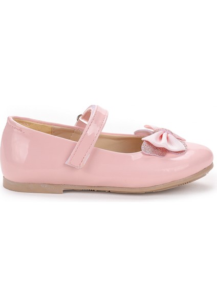 Taşlı Cırtlı Kız Çocuk Fiyonklu Babet Ayakkabı Ege 204 Rugan fırsatları