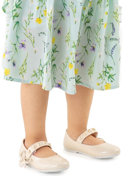 Incili Cırtlı Kız Çocuk Babet Ayakkabı 253 Cilt Bareti fiyatları