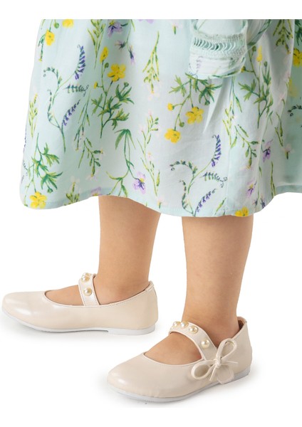 Incili Cırtlı Kız Çocuk Babet Ayakkabı 253 Cilt Bareti modelleri