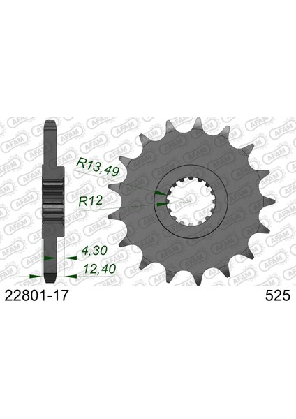 Suzukı Gsx-R 1000 Abs Çelik Ön Dişli #525
