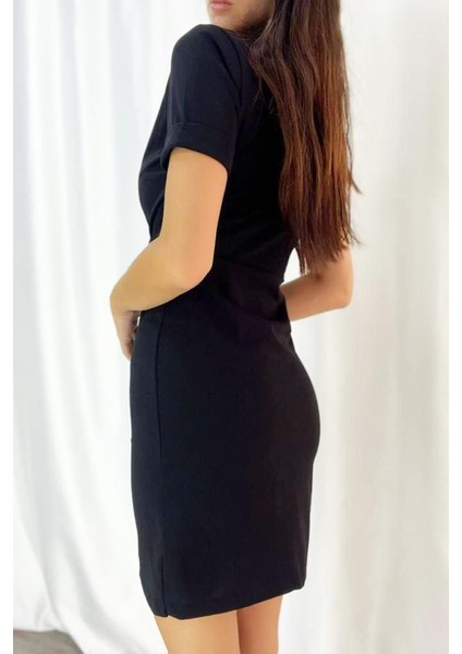 Zincir Detaylı Krep Elbise fiyatları