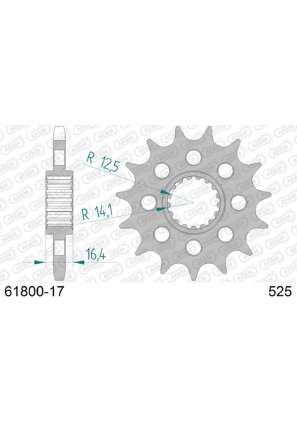 Ktm 1290/1190/1090/1050 Adventure Çelik Ön Dişli #525