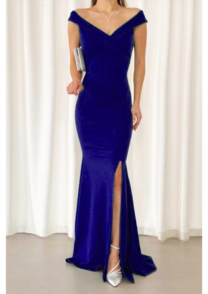 Uzun Ithal Krep Elbise