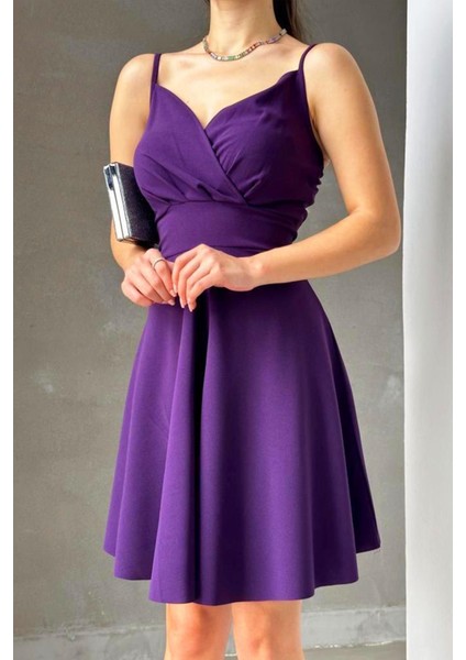 Ince Askılı Ithal Krep Elbise fiyatları