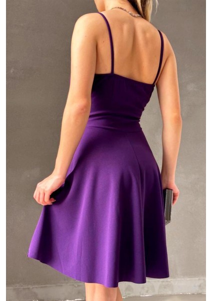 Ince Askılı Ithal Krep Elbise modelleri