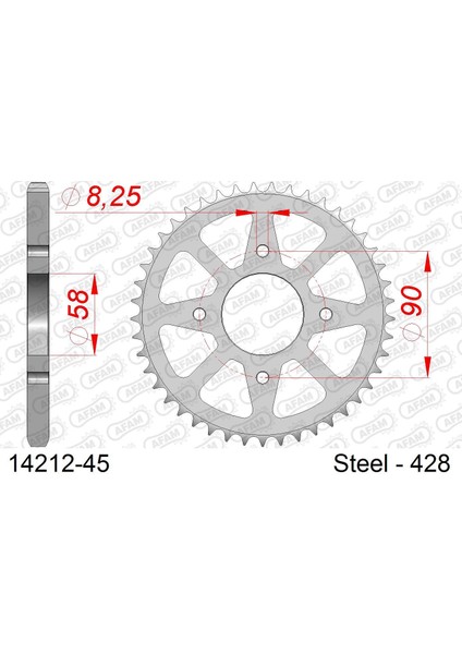 Suzukı GSX-S125 Çelik Arka Dişli