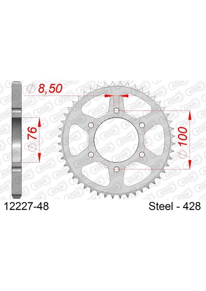 Yamaha MT125 Abs 2015 Çelik Arka Dişli