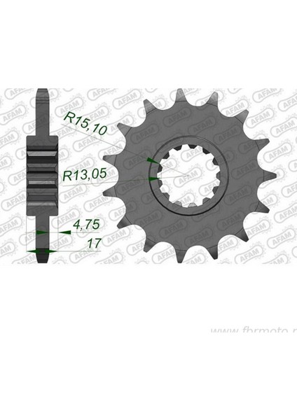 Honda Cbr 650R/CBR 650F/ Cb 650R Kauçuk Ön Dişli #525