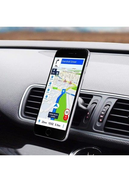 Ayarlanabilir Mıknatıslı Araç Içi Telefon Tutacağı 360 Derece Dönen Oynar Başlıklı Tutacak