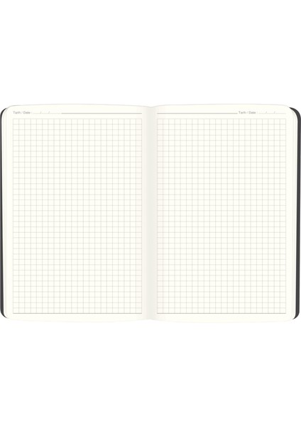 17X24 Kareli Ciltli Premier Defter - Gri
