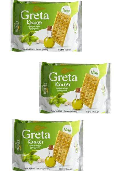 Greta Mevsim Yeşillikli 30 gr 3'lü Set