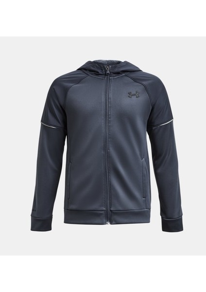Erkek Çocuk UA Storm Armour Fleece® Tam Boy Fermuarlı Kapüşonlu Üst 1379285-044