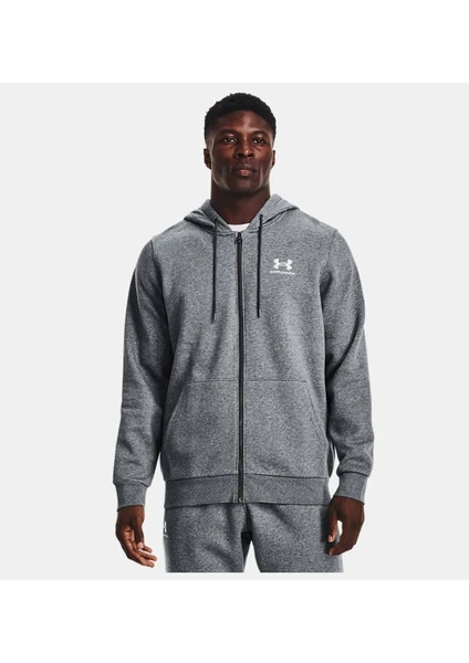 Under Armour Erkek UA Essential Fleece Tam Boy Fermuarlı Kapüşonlu Üst 1373881-012