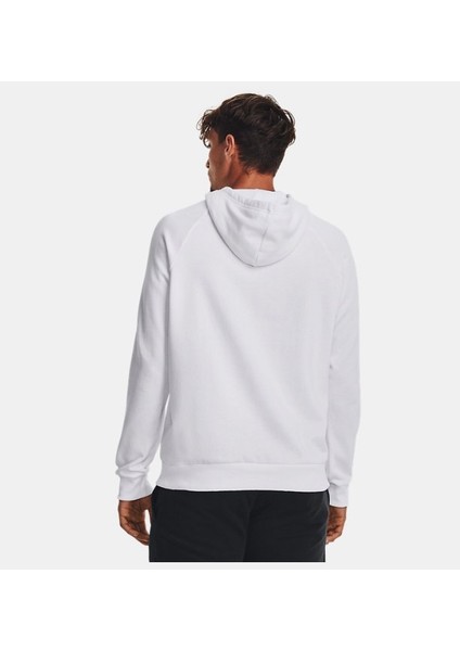 Ua Rival Fleece Logo Hd Beyaz Erkek Sweatshirt 1379758-100 fiyatları