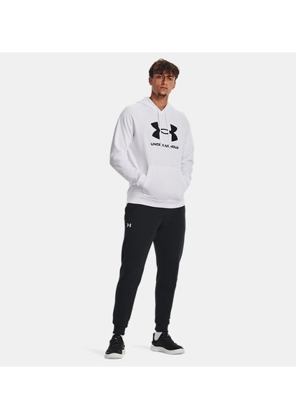Ua Rival Fleece Logo Hd Beyaz Erkek Sweatshirt 1379758-100 modelleri