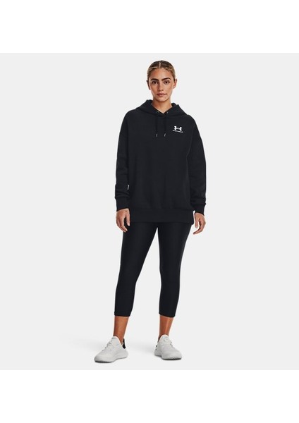 Kadın UA Essential Fleece Oversized Kapüşonlu Üst 1379495-001 modelleri