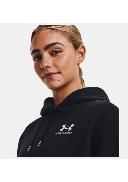 Kadın UA Essential Fleece Oversized Kapüşonlu Üst 1379495-001 indirimleri