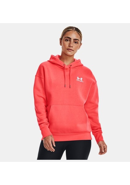 Kadın UA Essential Fleece Kapüşonlu Üst 1373033-691