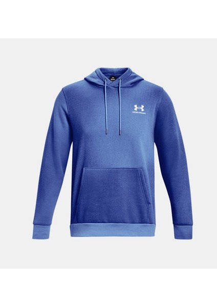 Erkek UA Essential Fleece Kapüşonlu Üst 1381214-400