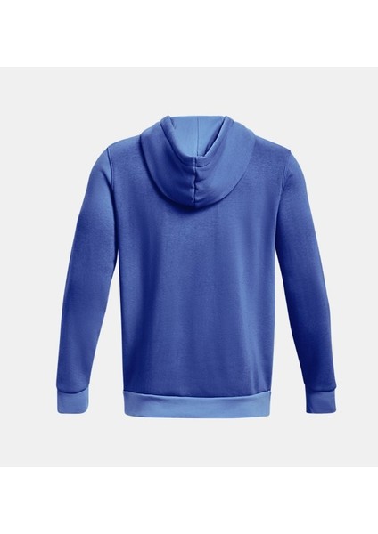 Erkek UA Essential Fleece Kapüşonlu Üst 1381214-400