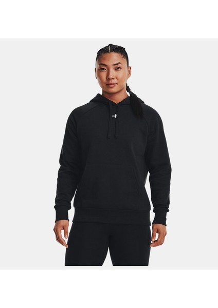 Kadın UA Rival Fleece Kapüşonlu Üst 1379500-001