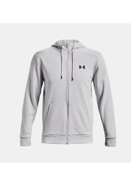 Erkek Armour Fleece® Tam Boy Fermuarlı Kapüşonlu Üst 1373357-014 fırsatları