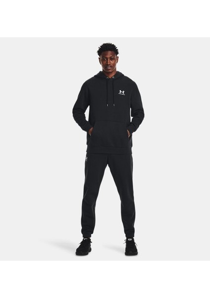 Erkek UA Essential Fleece Kapüşonlu Üst 1373880-001 modelleri