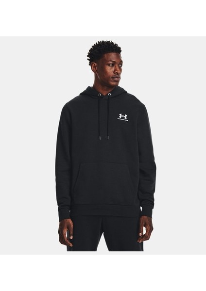 Erkek UA Essential Fleece Kapüşonlu Üst 1373880-001 indirimleri