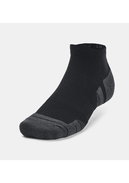 UA PERFORMANCE TECH 3PK LOW 1379504-001 Unisex Siyah Çorap