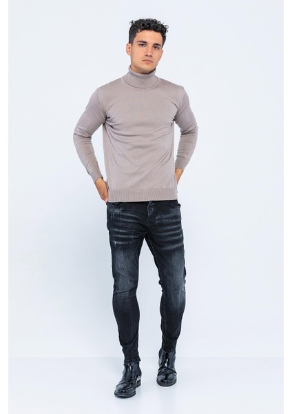 Erkek Regular Fit Uzun Kollu Boğazlı Kazak fiyatları