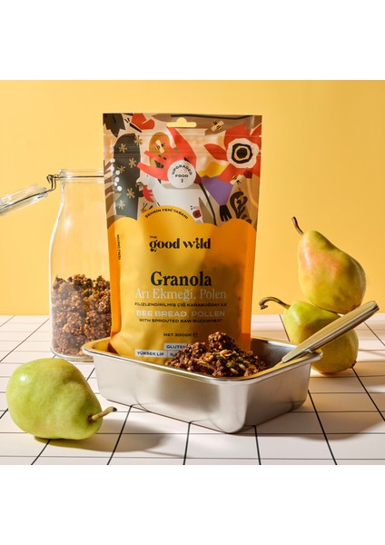 The Good Wild Glütensiz, Şeker İlavesiz Granola Arı Ekmeği & Polen 300 G