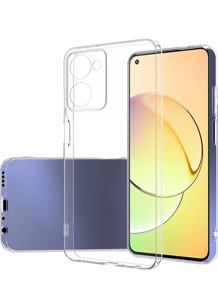 Realme 10 4g Kılıf Kamera Korumalı Şeffaf Pürüzsüz Şık Parlak Ultra Ince Silikon Kapak