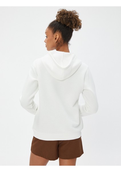 Kapüşonlu Sweatshirt Kanguru Cepli Kedi Nakışlı fırsatları