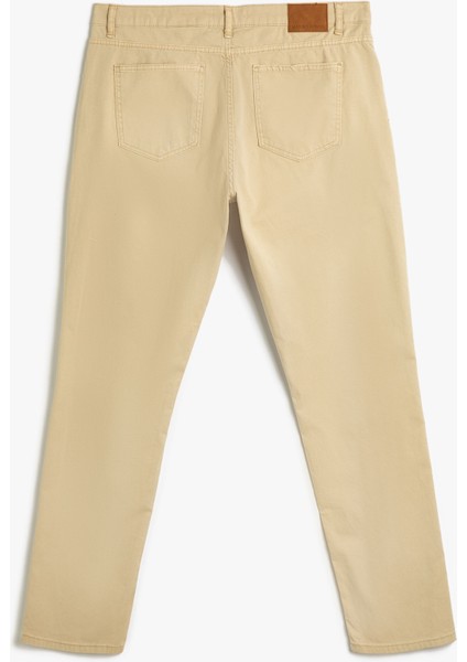 Gabardin Pantolon Boru Paça Düğmeli Pamuklu fiyatları