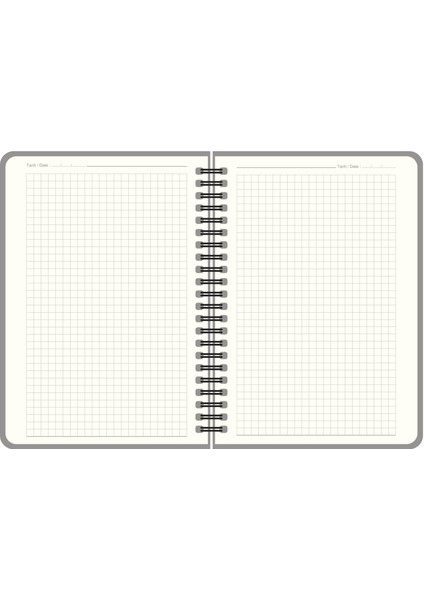 17X24 Kareli Spiralli Premier Defter - Gri fiyatları