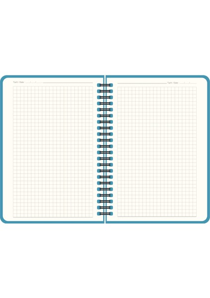 17X24 Kareli Spiralli Premier Defter - Mavi fiyatları