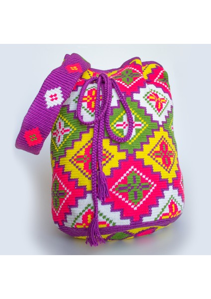 Çok Renkli Wayuu El Yapımı Kol Çantası