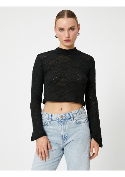 Crop Kazak Ajurlu Flare Kol modelleri