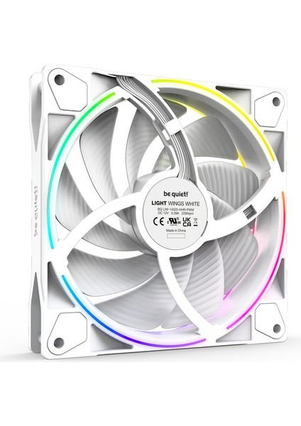 Light Wings White 140MM Pwm Premium Argb Kasa Fanı 4-Pin 3'lü Paket BL103