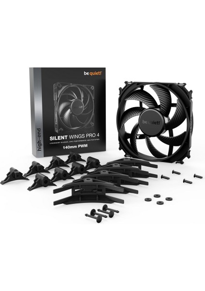 Be Quiet! Silent Wings Pro 4 140MM Pwm 2400 RPM Premium Kasa Fanı 4-Pin BL099